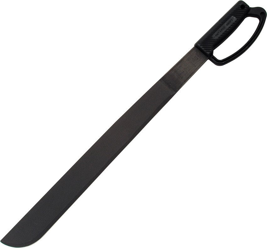 Long-blade machete with guard handle